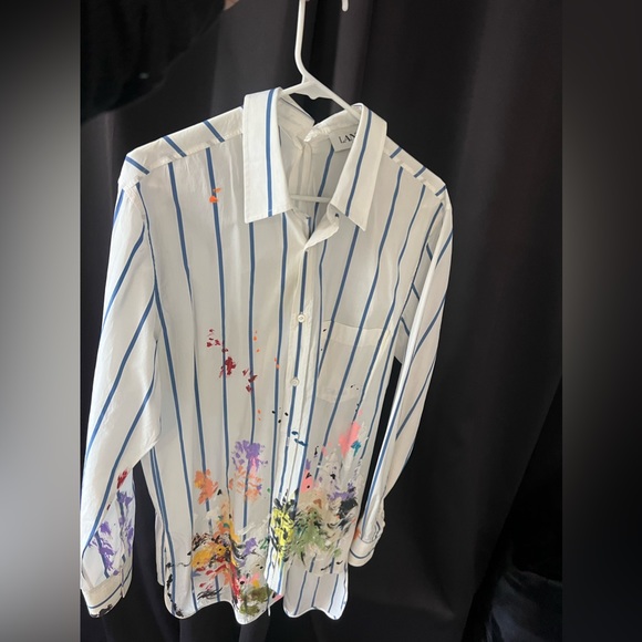 Lanvin x Gallery Dept. Patchwork Shirt With Paint Marks. Worn once - Picture 1 of 12